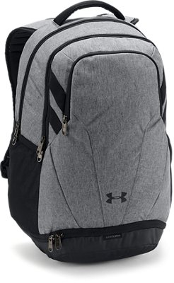 white and grey under armour backpack