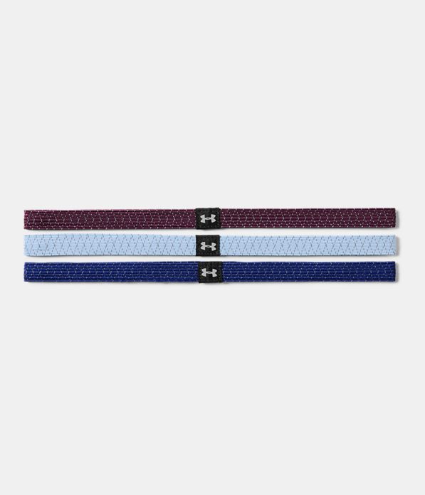 Women’s UA Reflective Mini Headbands - 3 Pack, FORMATION BLUE,
