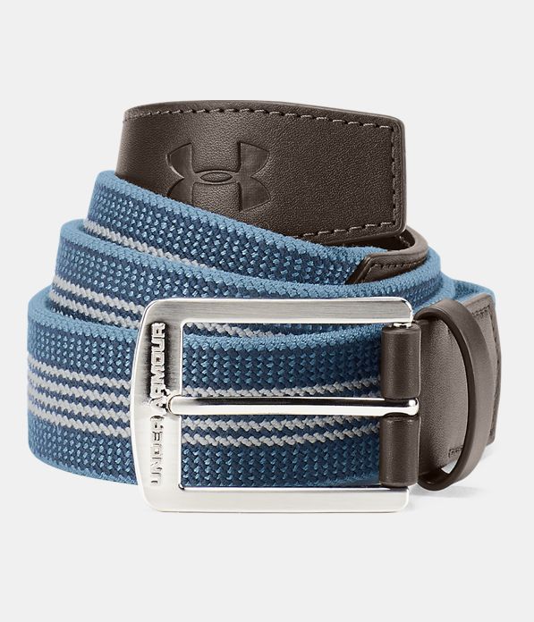 Men’s UA Striped Performance Stretch Belt, Academy,