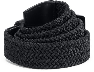 under armour braided belt black