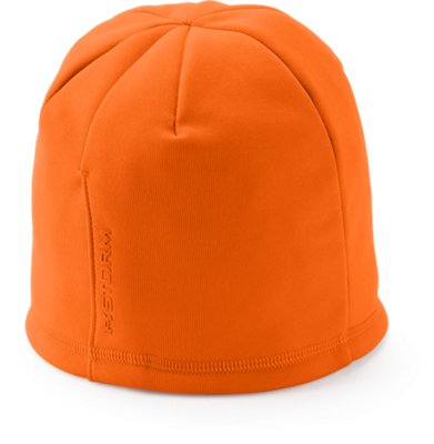 under armour blaze orange beanie