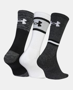 Men's UA Phenom Twisted 2.0 Crew Socks 1 Color Available $25