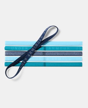 New Arrival Girls' UA Heathered Mini Headbands - 6 Pack 3 Colors Available $15