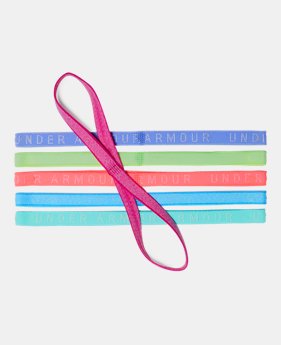 Girls' UA Heathered Mini Headbands - 6 Pack 2 Colors Available $15