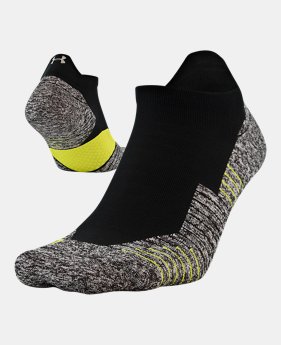 UA Run Cushion No Show Tab Running Socks 2 Colors Available $13