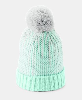 Girls' UA Infinity Pom Beanie 1 Color Available $25