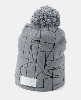Women's UA Graphic Pom Beanie 1 Color Available $28