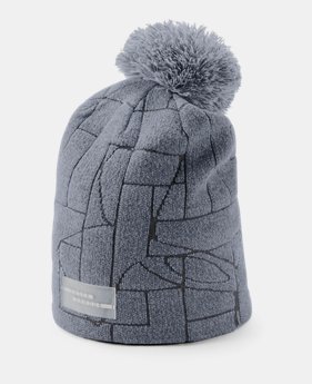 Women's UA Graphic Pom Beanie 3 Colors Available $28