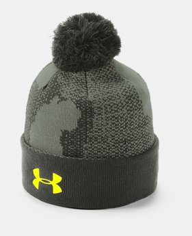 Boy's UA Pom Beanie 4 Colors Available $25