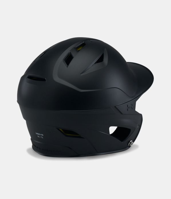 Men's UA Converge Batting Helmet Matte, Black ,