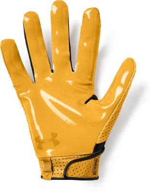 yellow under armour gloves