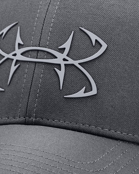 Under Armour Men's UA Project Rock Flat Brim Cap Hat (Gray/Gray) 
