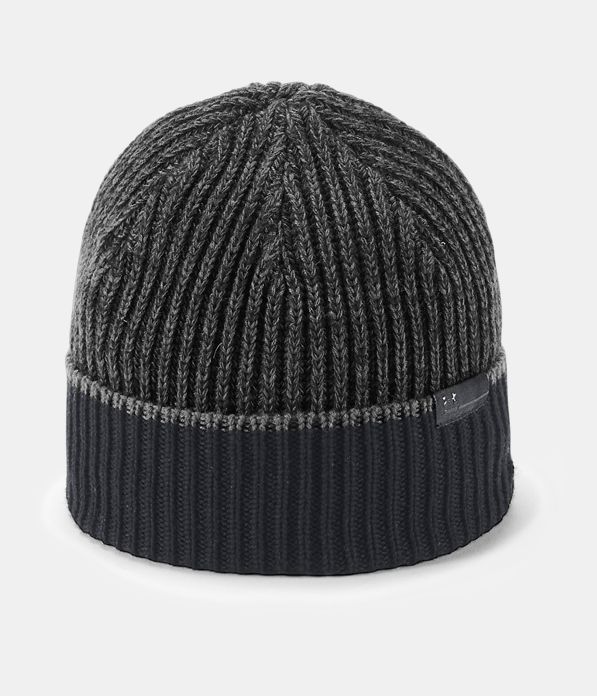 Men's UA Perpetual Microthread Beanie, Black ,