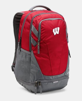 New Arrival Wisconsin UA Hustle 3.0 Backpack 1 Color $69.99