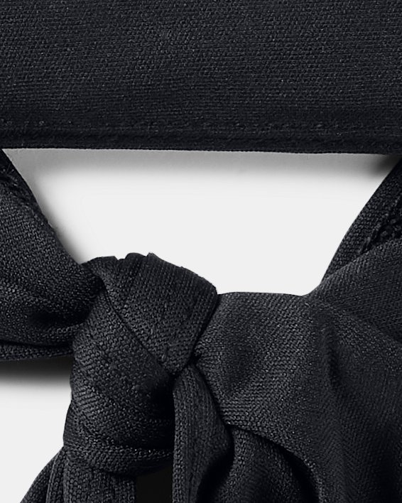 Adult UA Armour Tie Headband in Black image number 0
