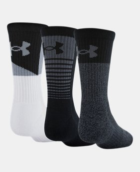 New Arrival Boys UA Phenom 3.0 Crew Socks 1 Color Available $18