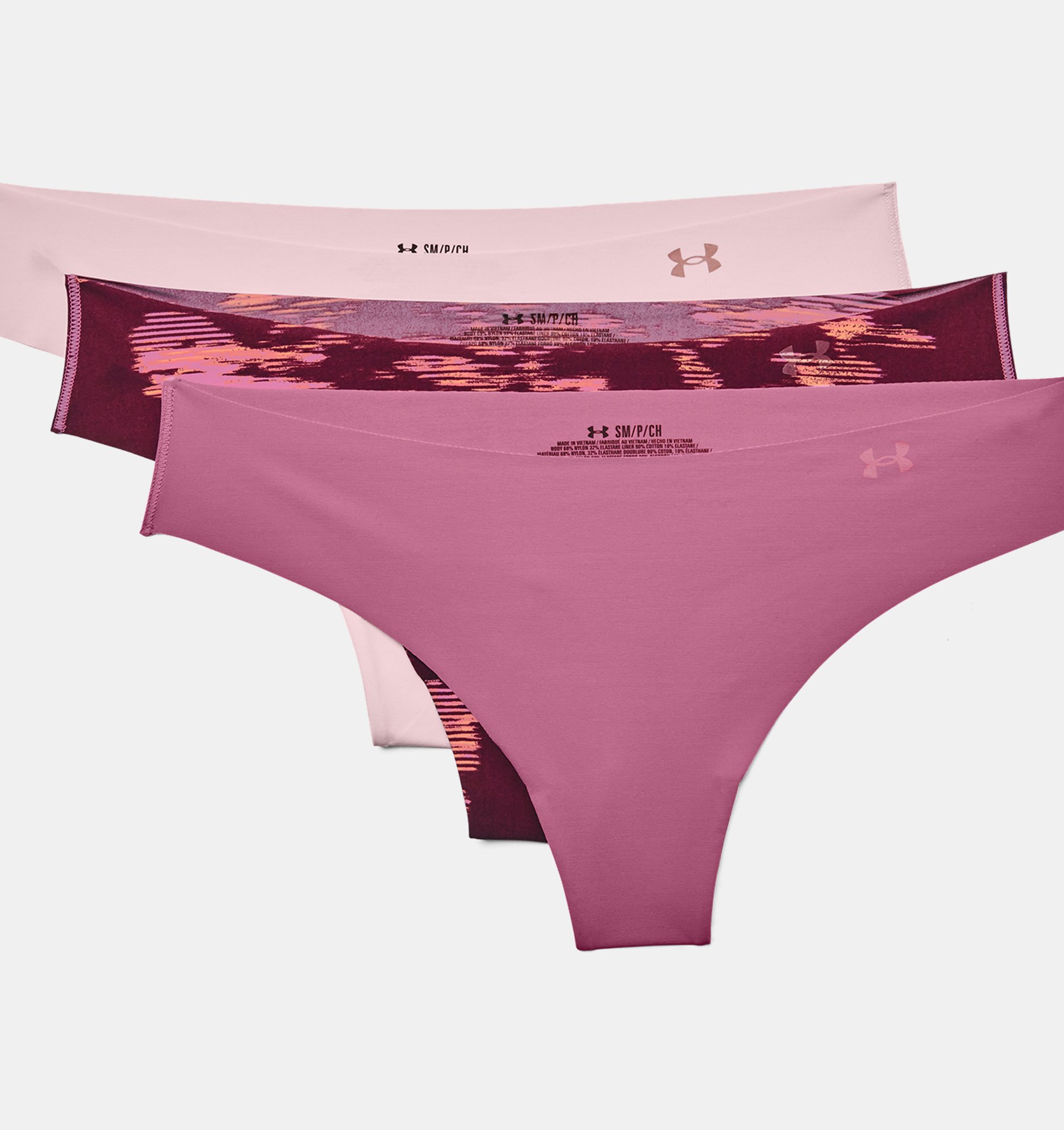 Women's UA Pure Stretch Thong 3-Pack Printed | Under Armour