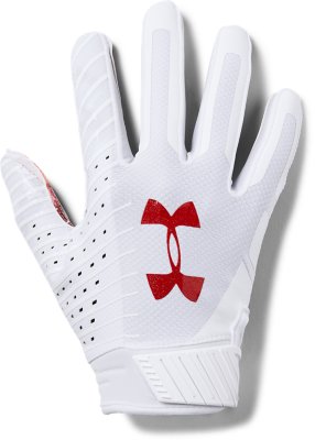 all white under armour football gloves