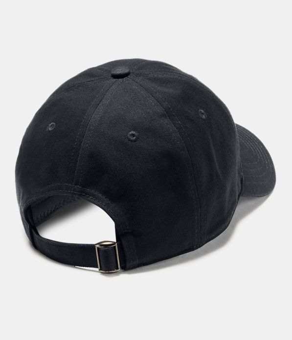 Men's UA Washed Cotton Cap, Black ,