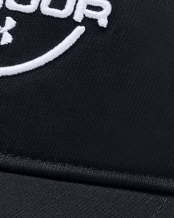 Men's UA Jordan Spieth Washed Cotton Cap, Black, pdpMainDesktop image number 0
