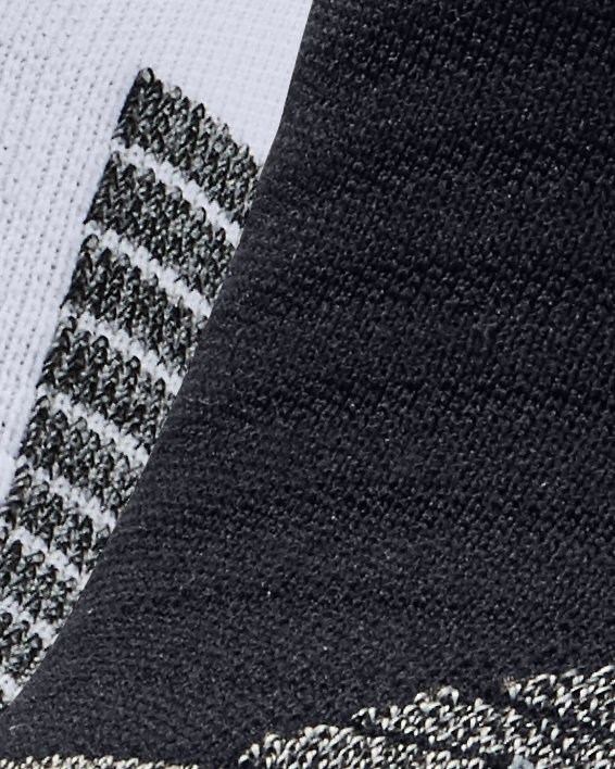 Unisex UA Run No Show Tab Socks 2-Pack in Black image number 0