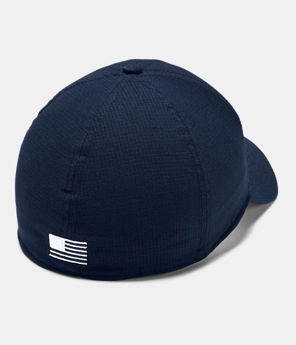 Men's MLB Core USA Stretch Cap, Academy,