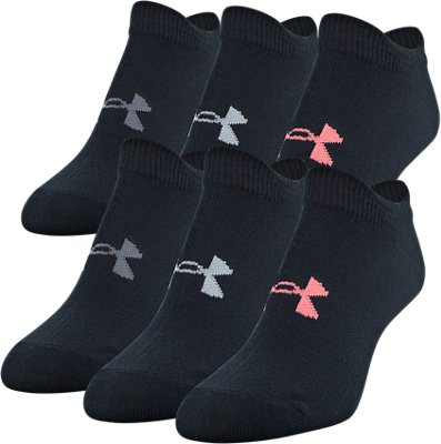 womens black under armour socks