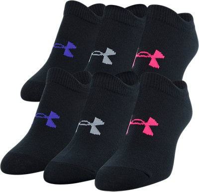 Girls' UA Essentials No Show &ndash; 6-Pack image number 0