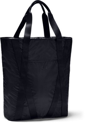 black zip handbag