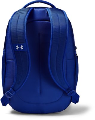 red and blue under armour backpack