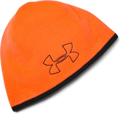blaze orange under armour hat