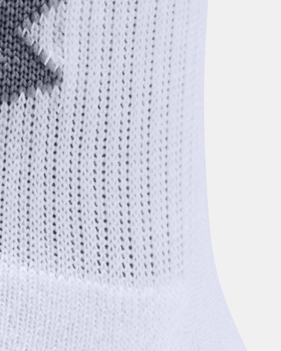 Kids' HeatGear® Crew Socks 3-Pack, Gray, pdpMainDesktop image number 2