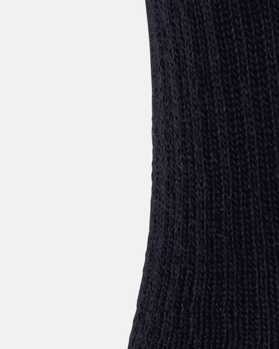 Paquete de tres pares de calcetines HeatGear® Crew para adultos, Black, pdpMainDesktop image number 4