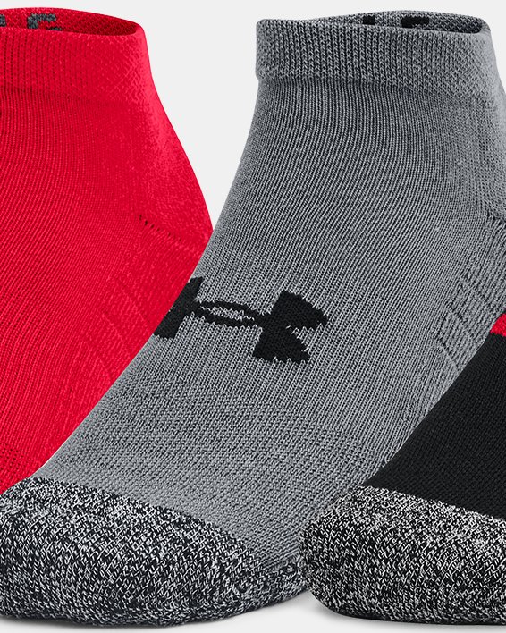 3 paires de chaussettes basses HeatGear® pour adulte, Red, pdpMainDesktop image number 0