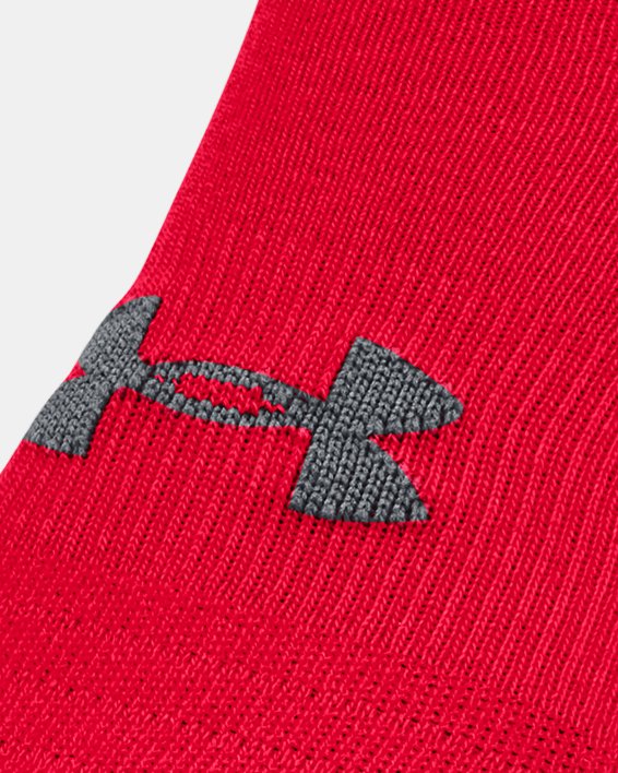 Erwachsenen HeatGear® Lo Cut Socken – 3er-Pack, Red, pdpMainDesktop image number 1