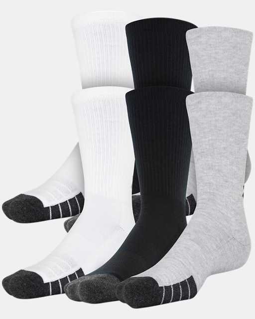  Under Armour Unisex-Adult Run Cushion Quarter Socks,  Multipairs, White (3-Pairs), Large : Sports & Outdoors
