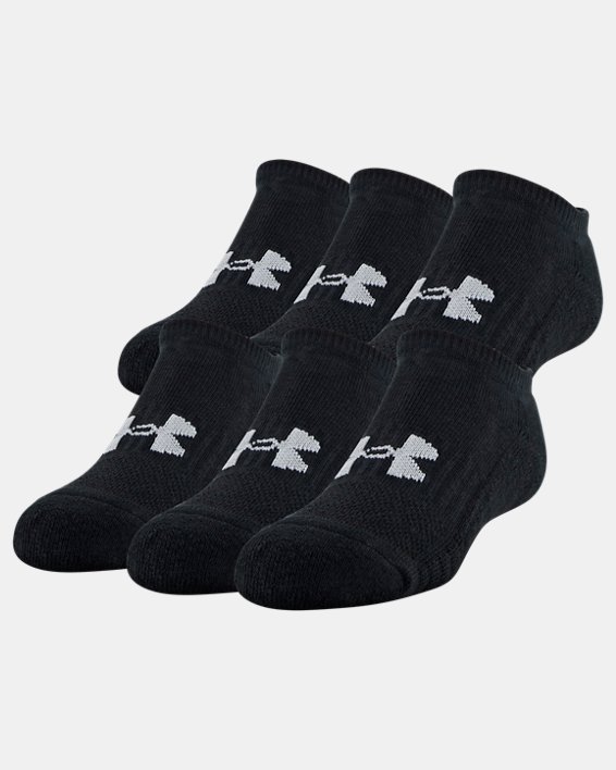 Under Armour Youth UA Training Cotton No Show Socks 6-Pack. 1