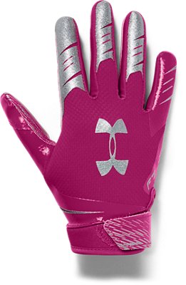 Pink under armour football hot sale gear