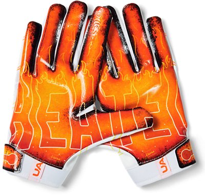 graphic football gloves