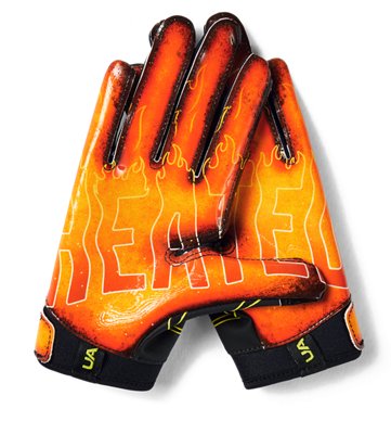 graphic football gloves