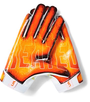 graphic football gloves