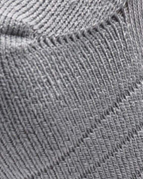 Unisex HeatGear® knöchelhohe Socken im 3er-Pack, Gray, pdpMainDesktop image number 3