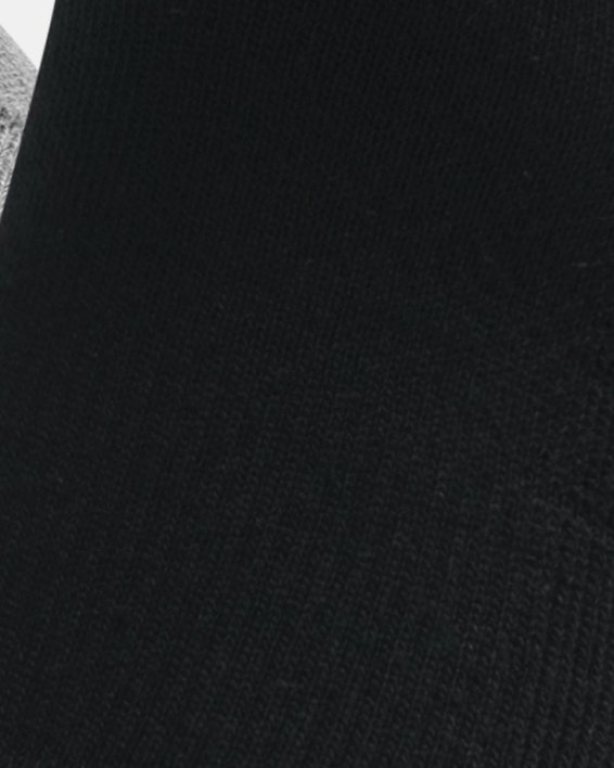 Unisex HeatGear® knöchelhohe Socken im 3er-Pack, Gray, pdpMainDesktop image number 0