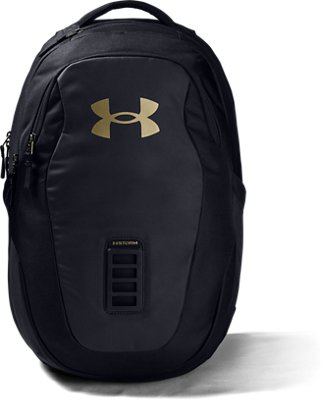 black and green under armour backpack