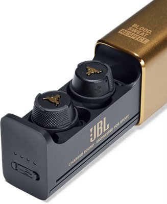 project rock under armour true wireless earbuds