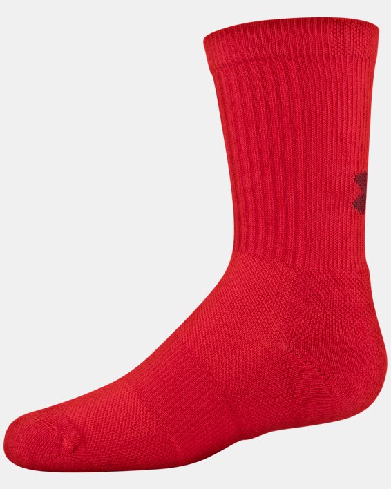 Under Armour Youth UA Game & Practice Crew Socks - 2-Pack. 6