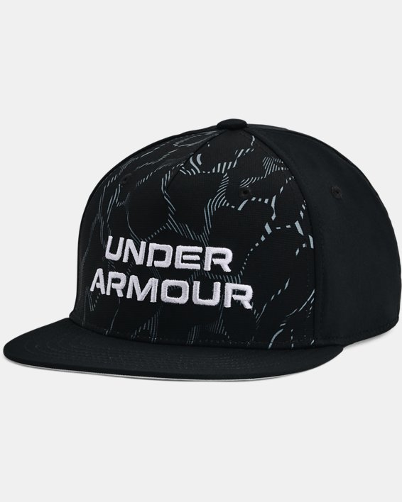 Under Armour Boys' UA Printed Flat Brim Cap. 2