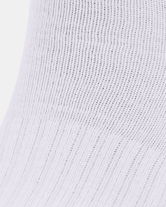 Unisex UA Core Quarter 3-Pack Socks in White image number 1