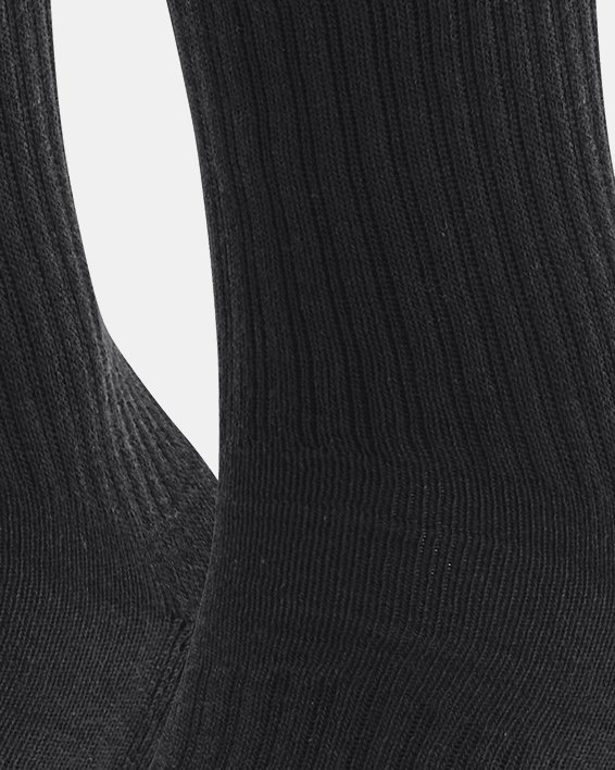 Lot de 3 paires de chaussettes hautes UA Core unisexes, Black, pdpMainDesktop image number 0