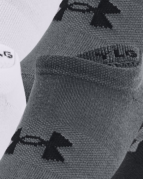 Boys' UA Essentials No Show Socks in Black image number 0